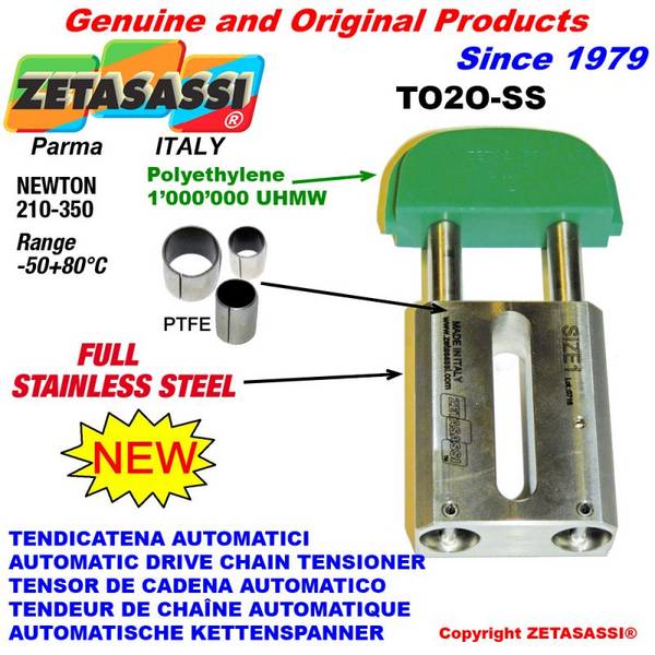 ZETASASSI TO2OASA60S-SS Completely In Stainless Steel Automatic Linear Drive Chain
