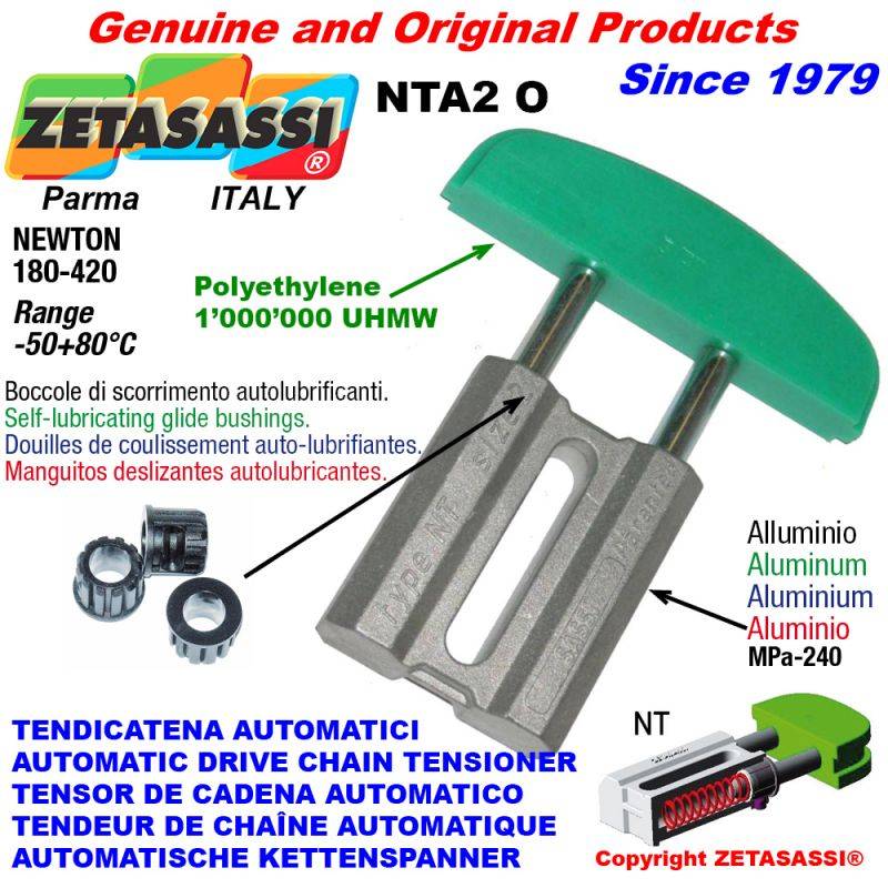 ZETASASSI NTA2OASA50D Automatic Linear Drive Chain Tensioner Nta2 Oval Arch Head Newton