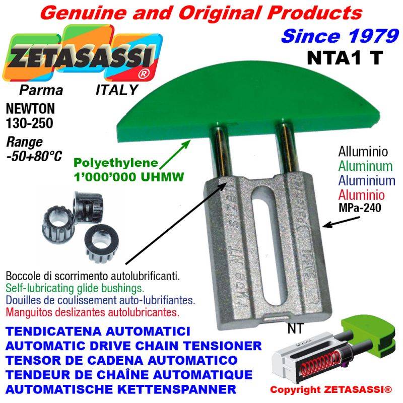 ZETASASSI NTA1TASA35D Automatic Linear Drive Chain Tensioner Nta1 Round Arch Head