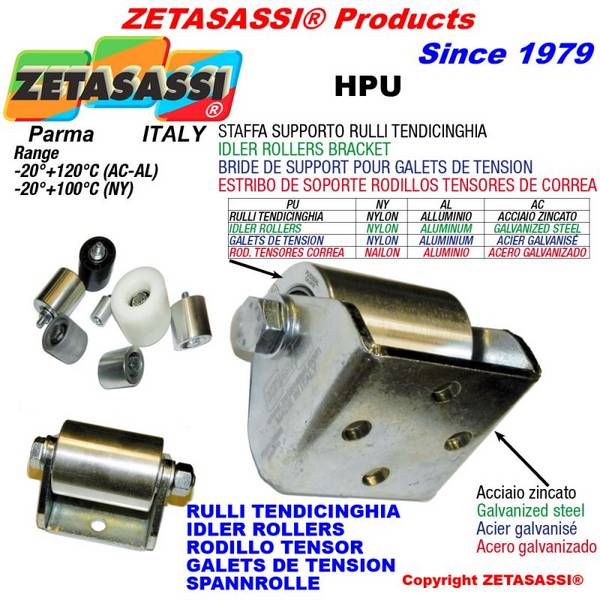 ZETASASSI H1PU4050AC Belt Tensioner Roller Bracket