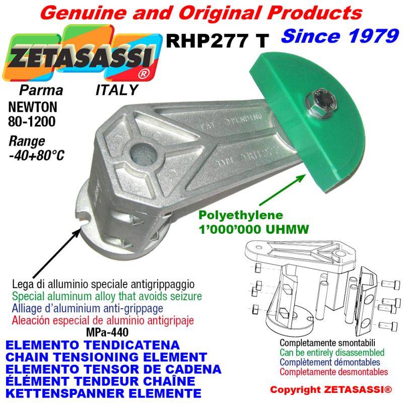 ZETASASSI RHP277TO3TASA120S Chain Tensioning Element Rhp227 With Chain Slider Round-0