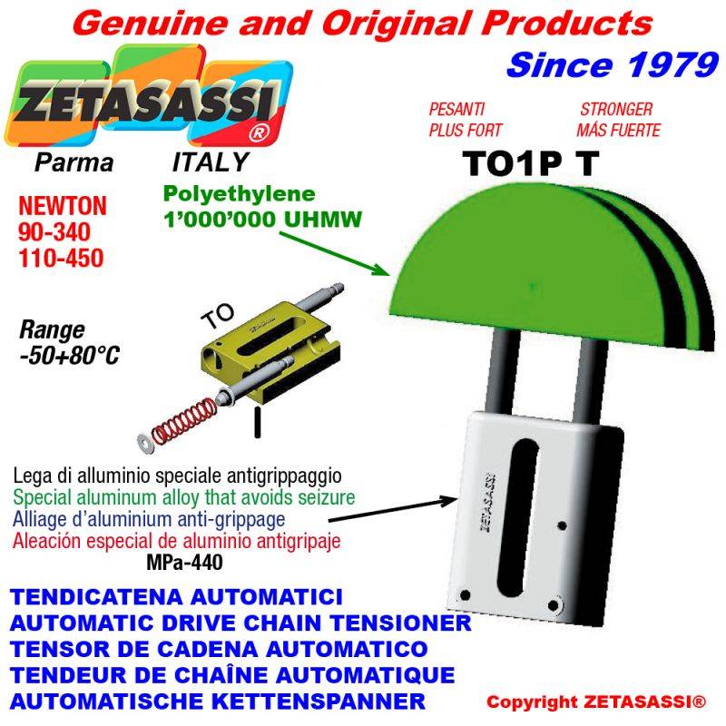 ZETASASSI TO1PT1D Automatic Linear Drive Chain Tensioner To1-P Stronger-0
