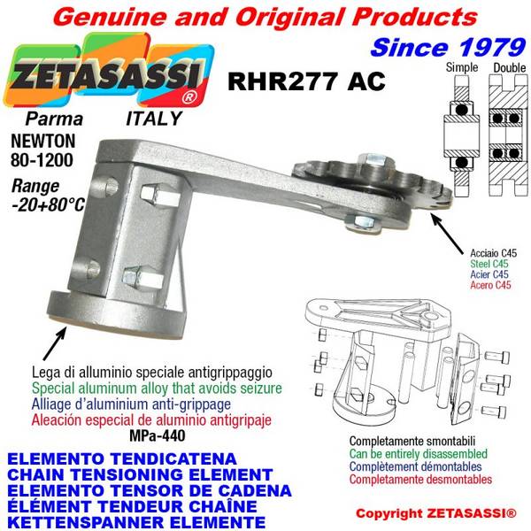 ZETASASSI RHR277AC1S Chain Tensioning Element Rhr277Ac With Idler Sprocket Ac Newton