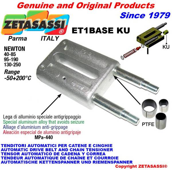 ZETASASSI ET1BASE340KU Spring Tensioner Et1 Base Ku Out Head-95:190-40:85