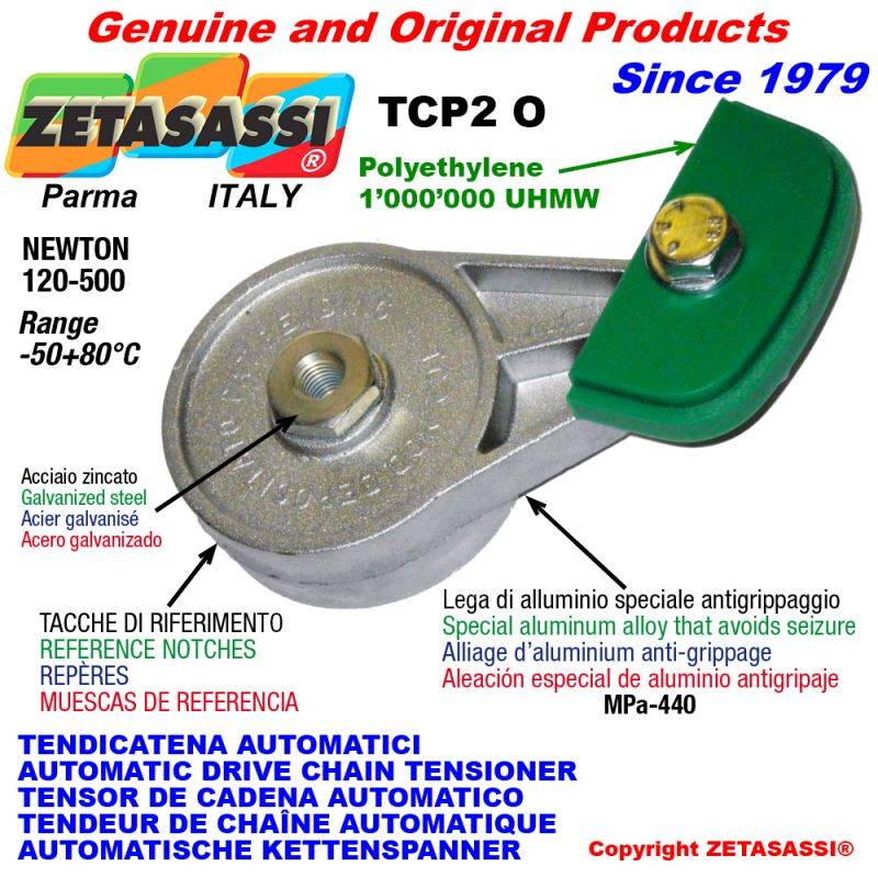 ZETASASSI TCP2O12D Automatic Arm Chain Tensioner Tcp2 With Chain Slider