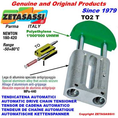 ZETASASSI TO2T34D Automatic Linear Drive Chain Tensioner To2