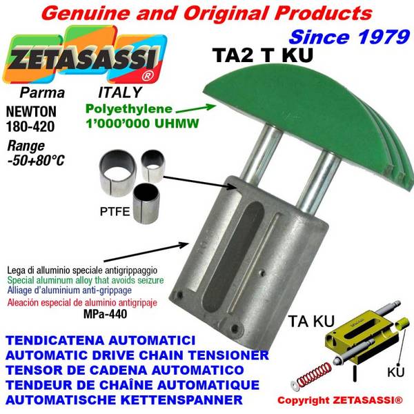 ZETASASSI TA2TASA50SKU Automatic Linear Drive Chain Tensioner Ta2 Ku Round Arch Head