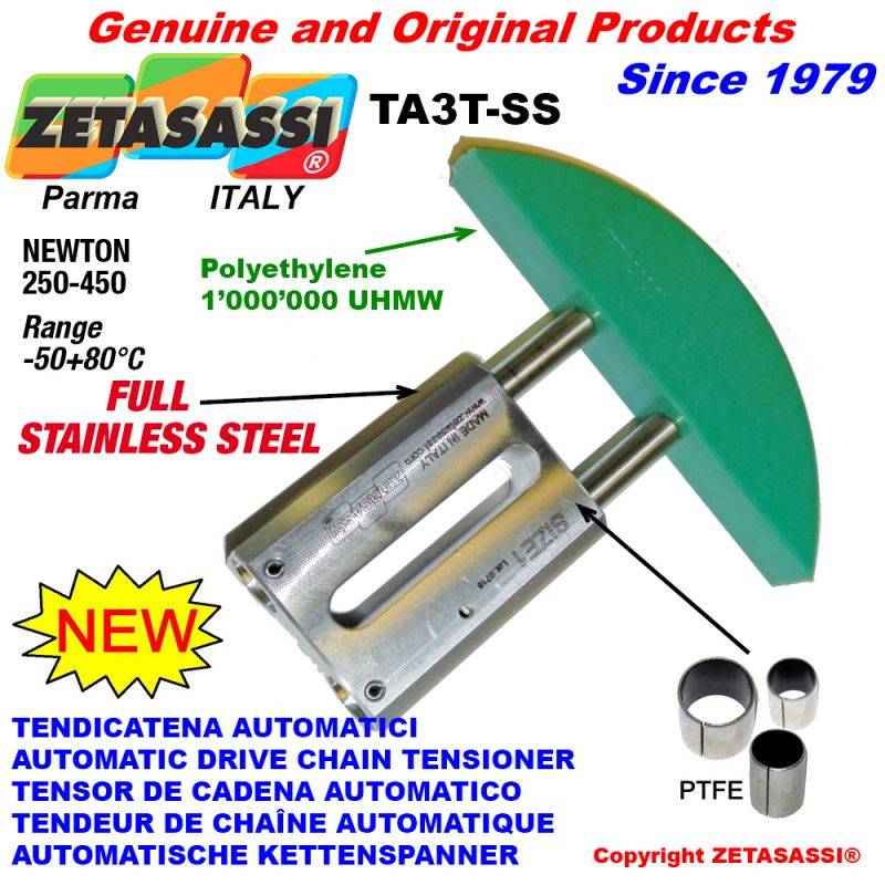 ZETASASSI TA3TASA100D-SS Completely In Stainless Steel Automatic Linear Drive Chain