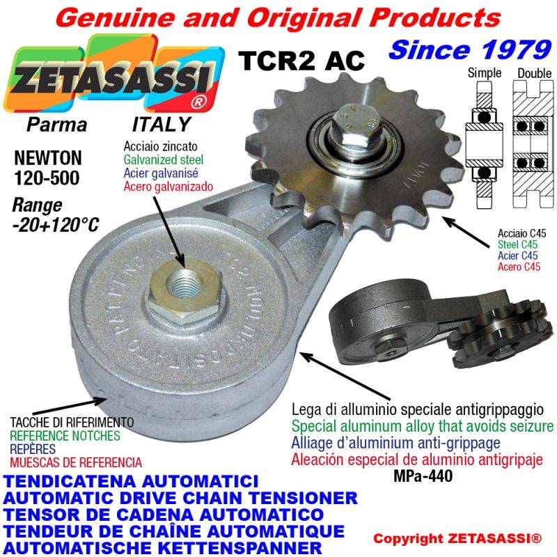 ZETASASSI TCR2AC34D Automatic Arm Chain Tensioner Tcr2Ac With Idler Sprocket Ac