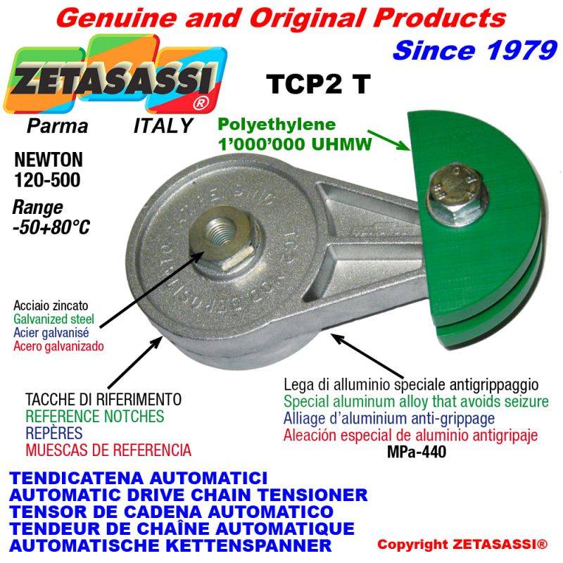 ZETASASSI TCP2T38S Automatic Arm Chain Tensioner Tcp2 With Chain Slider-0