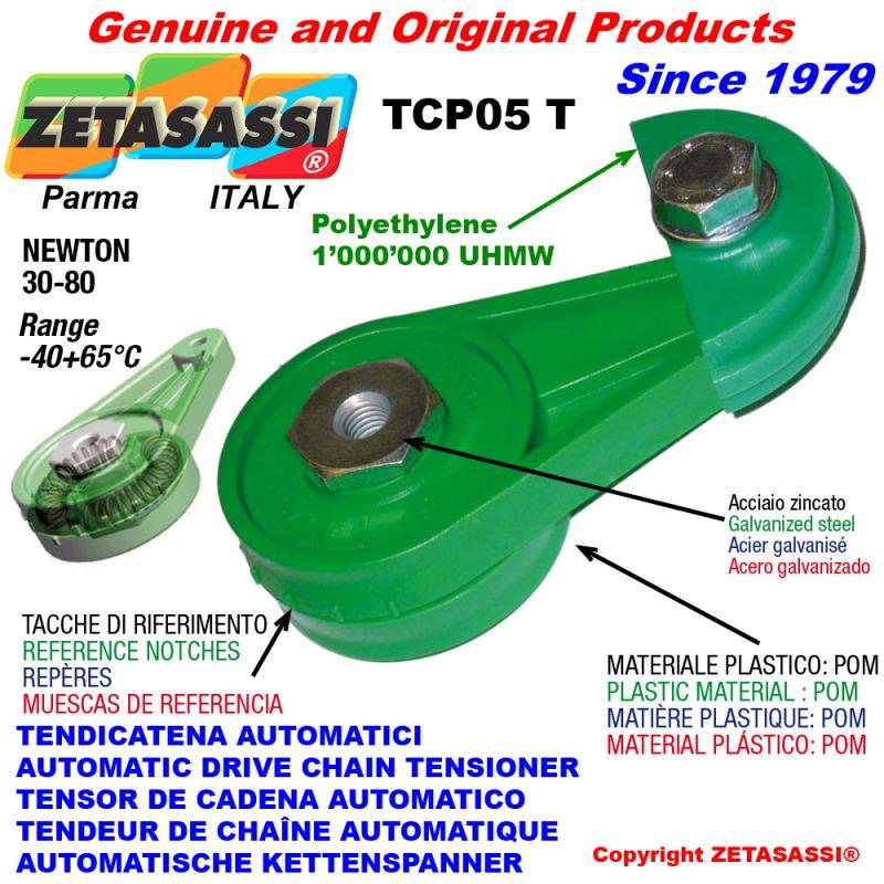 ZETASASSI TCP05T12T Automatic Arm Chain Tensioner Tcp05 With Chain Slider-0