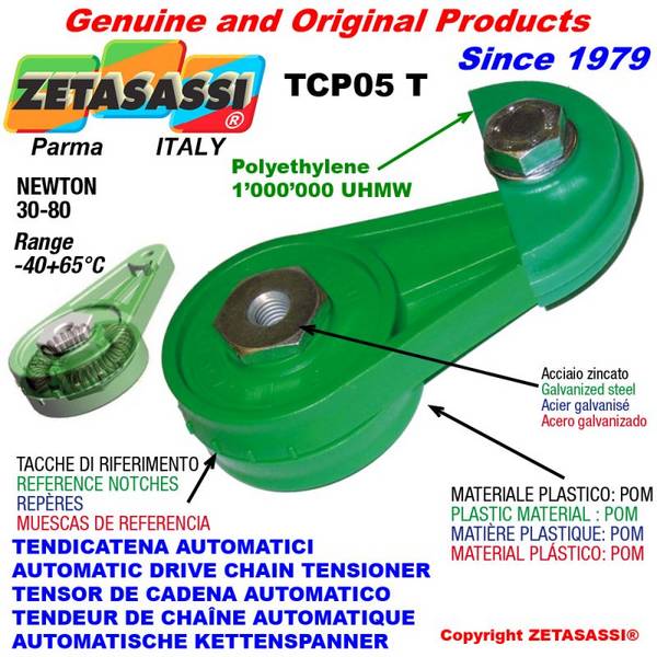 ZETASASSI TCP05T12T Automatic Arm Chain Tensioner Tcp05 With Chain Slider
