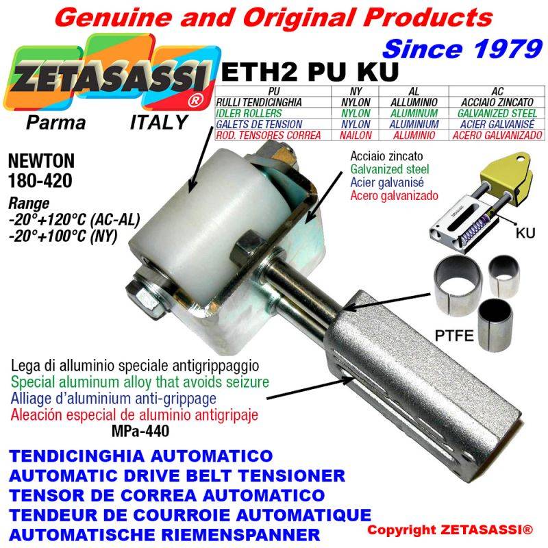 ZETASASSI ETH2PU5065NYKU Automatic Linear Belt Tensioner Eth2Puku With Fork And Belt-0