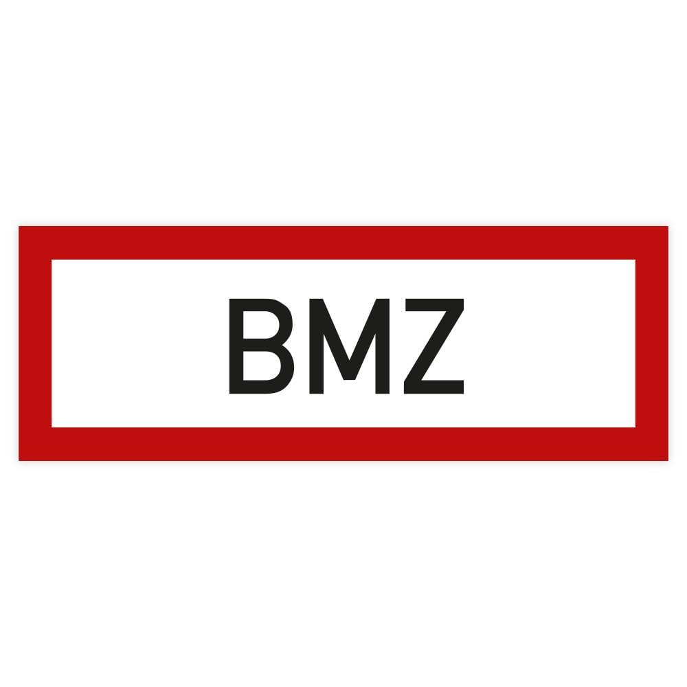 Feuerwehrzeichen, Brandmeldezentrale - BMZ DIN 4066, Aufkleber, Folie, 210 x 74 mm-0