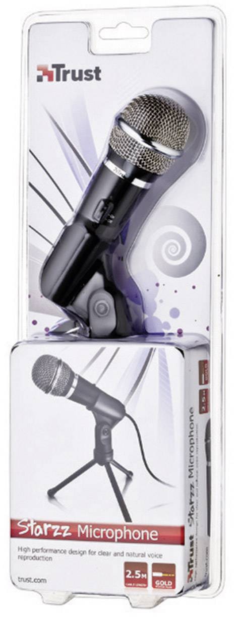 Trust Microphones Starzz Hand PC-Mikrofon Übertragungsart (Details):Kabelgebunden inkl. Klammer, Standfuß Mikrofon (3.5 -2