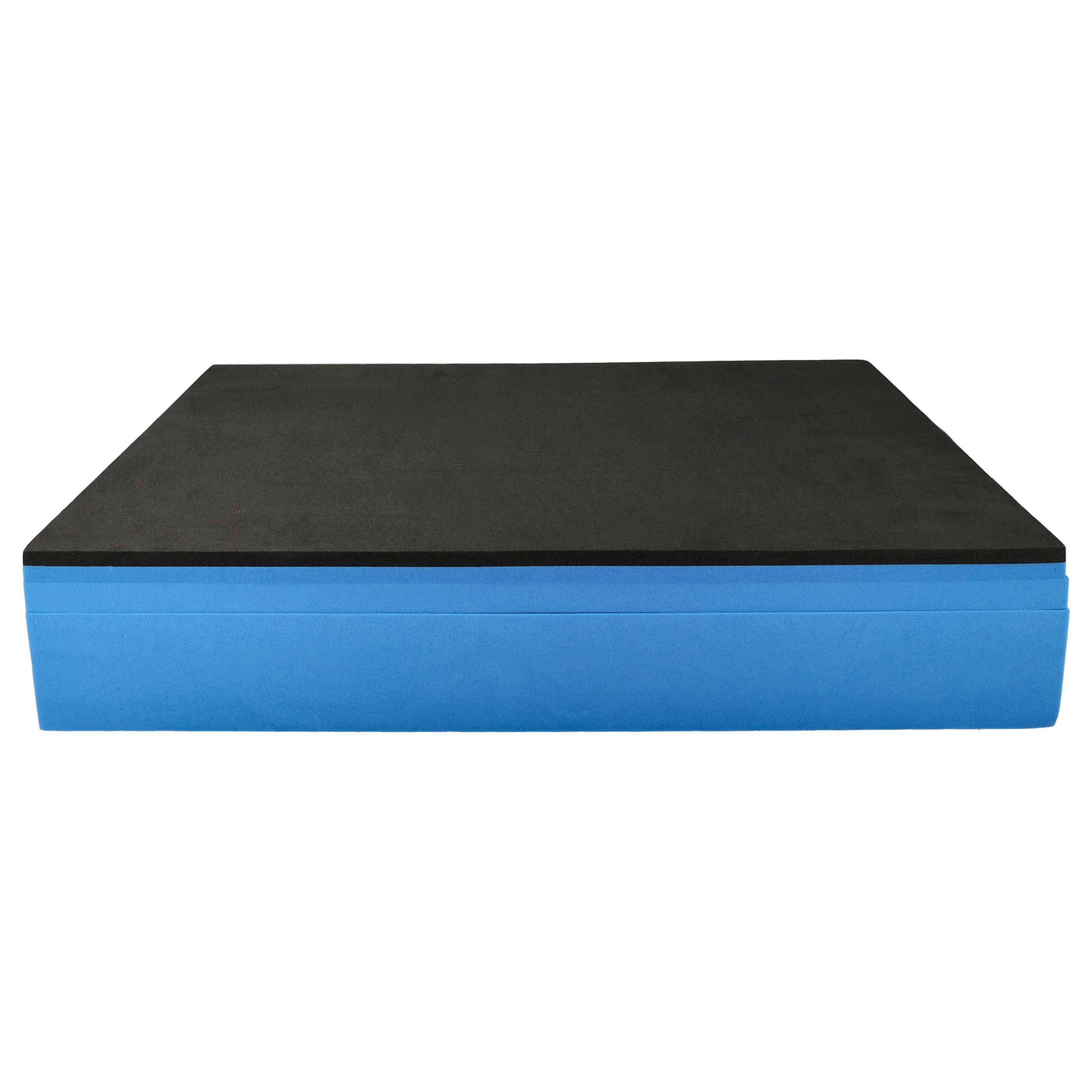 vhbw 3x Schaumstoffeinlage kompatibel mit Bosch Sortimo L-Boxx Werkzeugkoffer - Hartschaum / PE-Schaumstoff, 60 mm Blau-1