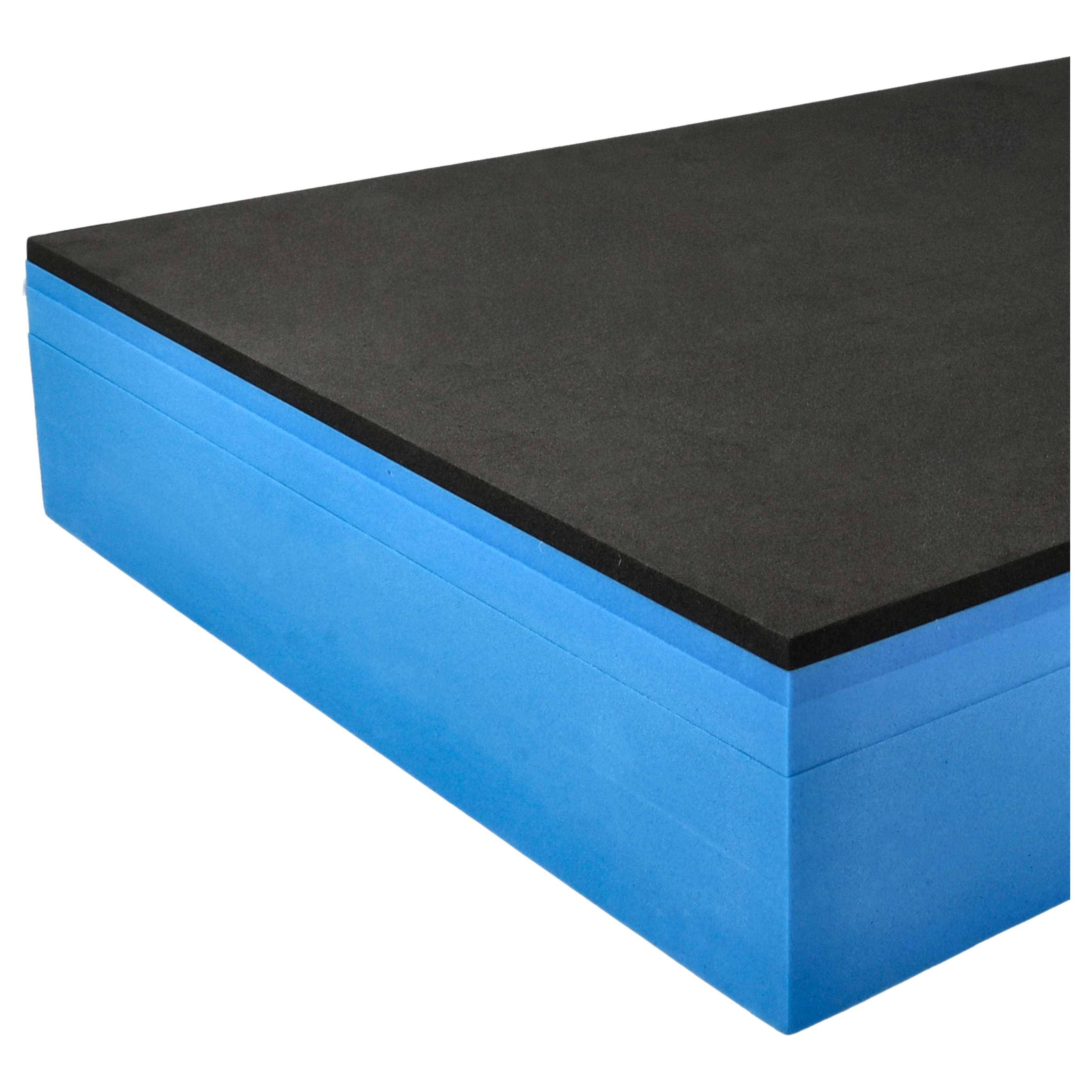 vhbw 3x Schaumstoffeinlage kompatibel mit Bosch Sortimo L-Boxx Werkzeugkoffer - Hartschaum / PE-Schaumstoff, 60 mm Blau-4