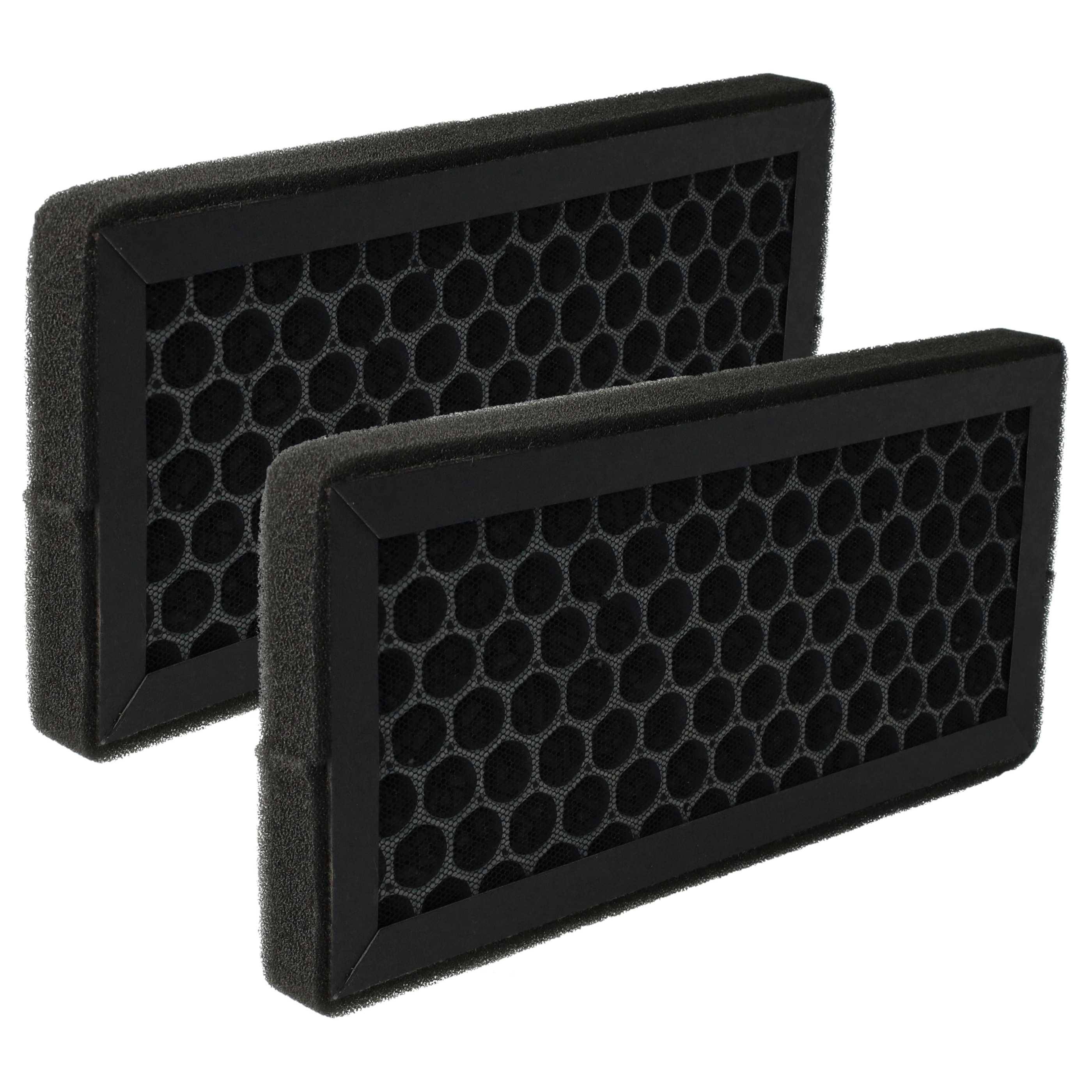 vhbw 2x Aktivkohlefilter Ersatz für Klarstein 10031190 für Luftreiniger | Luftfilter Schwarz Anthrazit-Grau-0