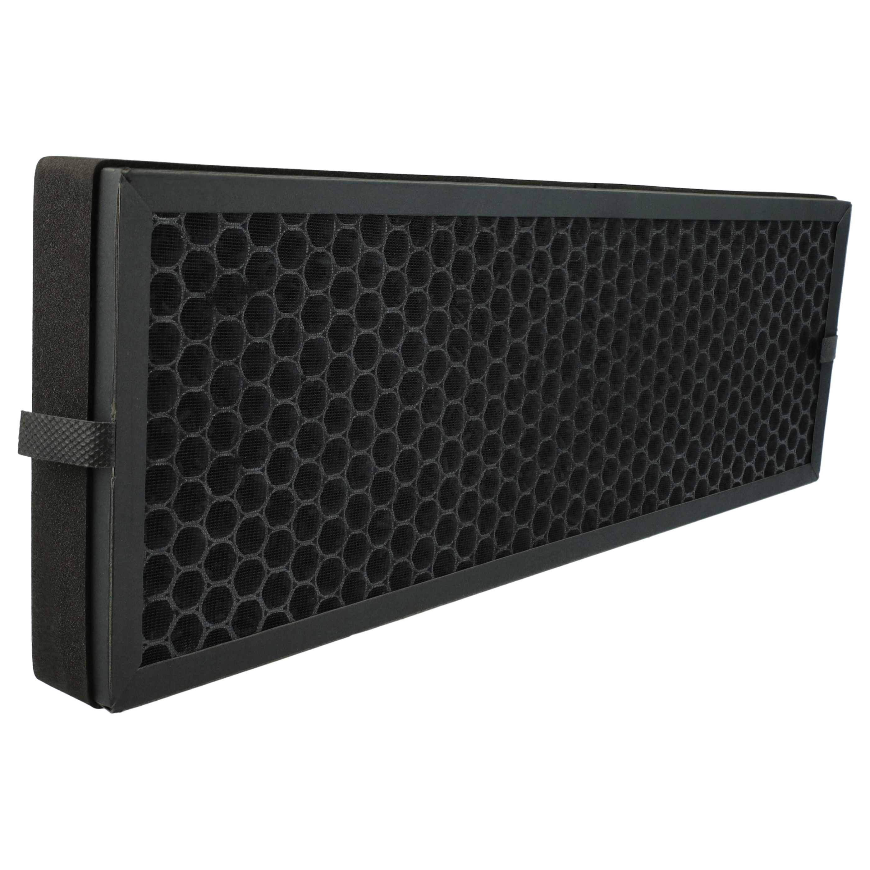 vhbw 4x Aktivkohlefilter Ersatz für Braun BRFV1E für Luftreiniger | Luftfilter Schwarz-1