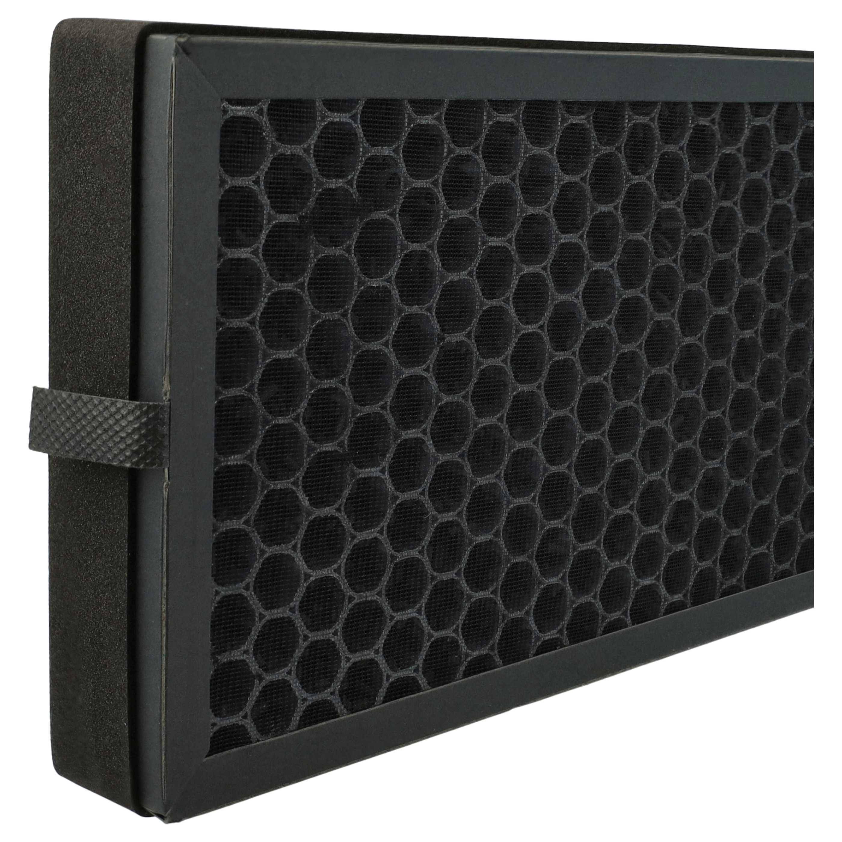 vhbw 4x Aktivkohlefilter Ersatz für Braun BRFV1E für Luftreiniger | Luftfilter Schwarz-4