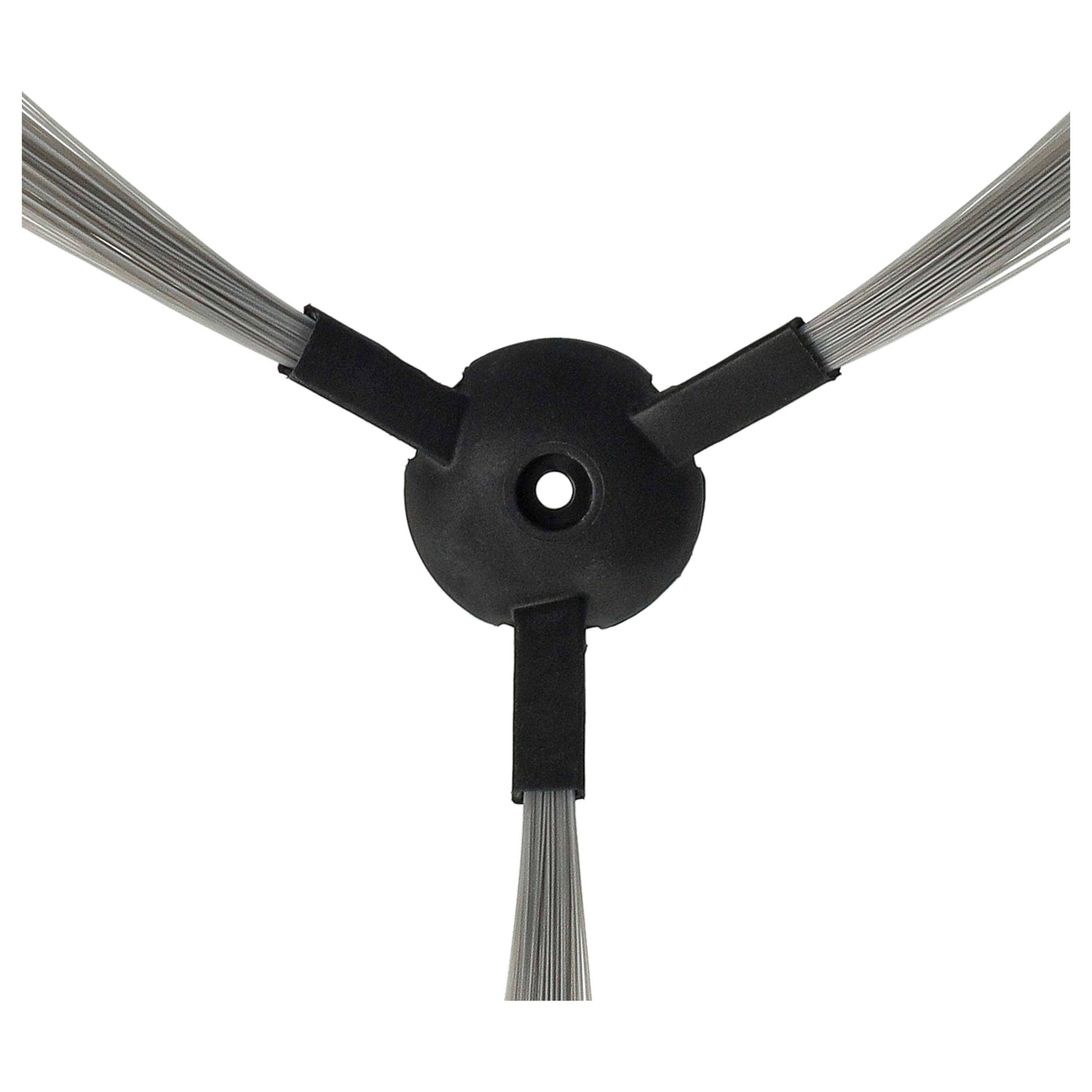vhbw 2x Seitenbürste kompatibel mit KV8 210XR | 210C Saugroboter - Reinigungsbürsten Set, schwarz / grau-4