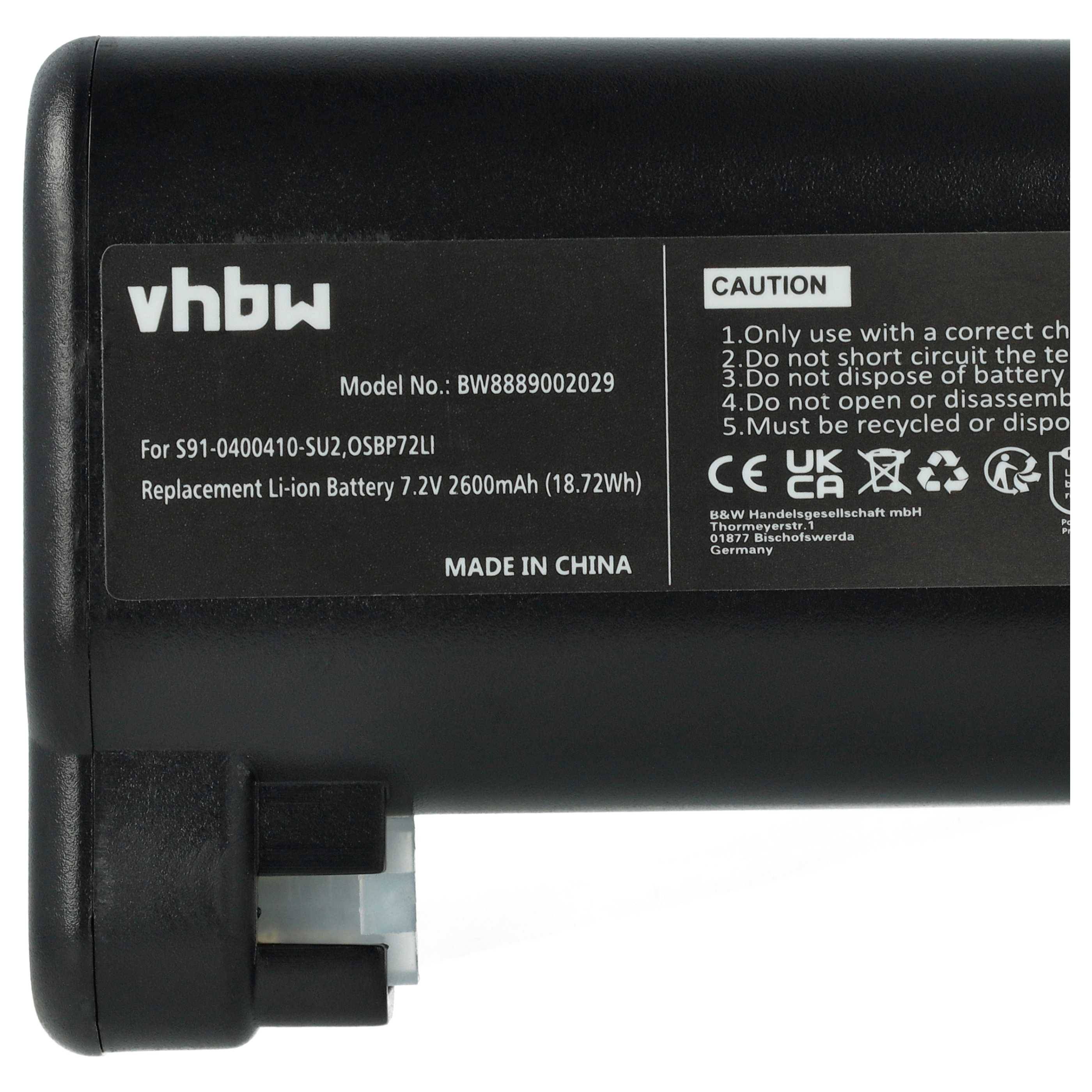 vhbw 2x Akku kompatibel mit AEG 900277268 | 900258195, 900277283, 900277479, 900277478, 900277483 Saugroboter (2600 mAh-4