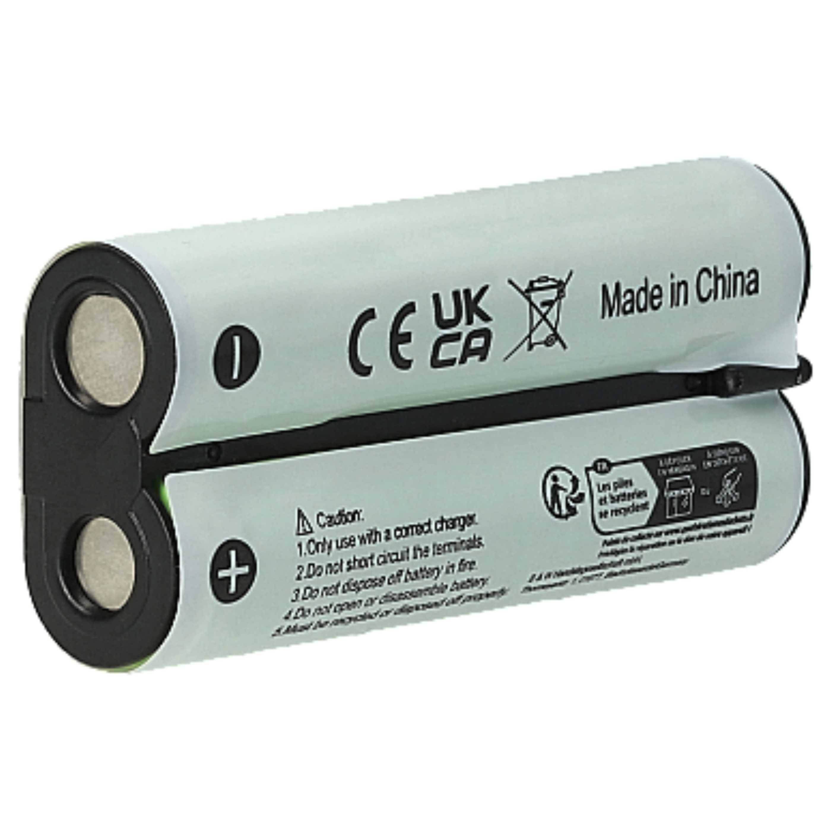 vhbw 5x Akku Ersatz für Olympus BR403 | BR402 für Diktiergerät (800 mAh, 2,4 V, NiMH)-1