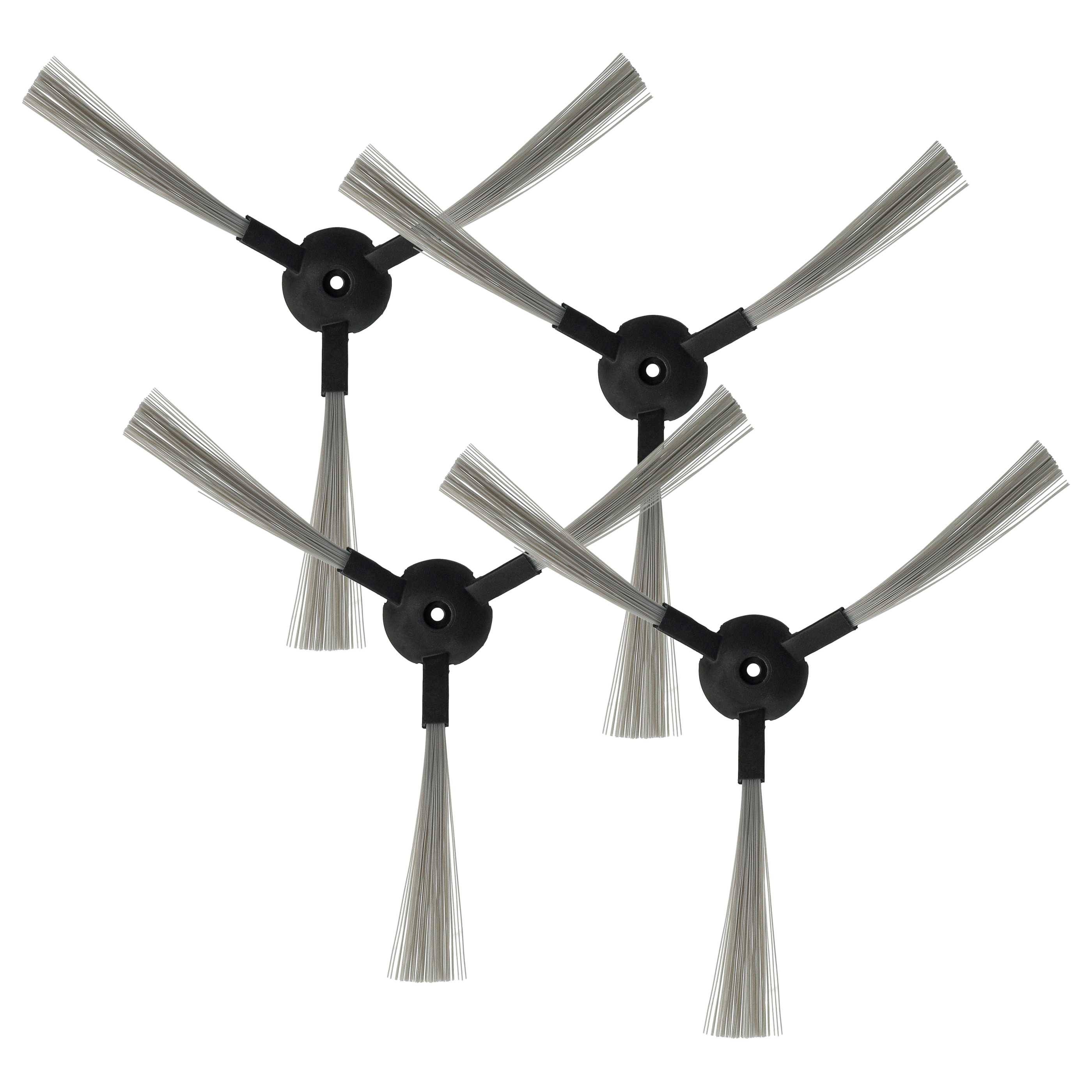 vhbw 4x Seitenbürste kompatibel mit Robots JNB-XR210B | JNB-XR210, JNB-XR210C, XR-210 Saugroboter - Reinigungsbürsten-0