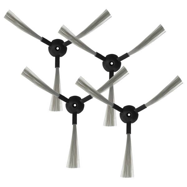 vhbw 4x Seitenbürste kompatibel mit Robots JNB-XR210B | JNB-XR210, JNB-XR210C, XR-210 Saugroboter - Reinigungsbürsten