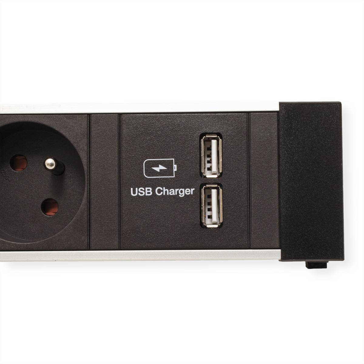 BACHMANN POWER FRAME 3xUTE 1xUSB Charger Strom 0,2m GST18-2