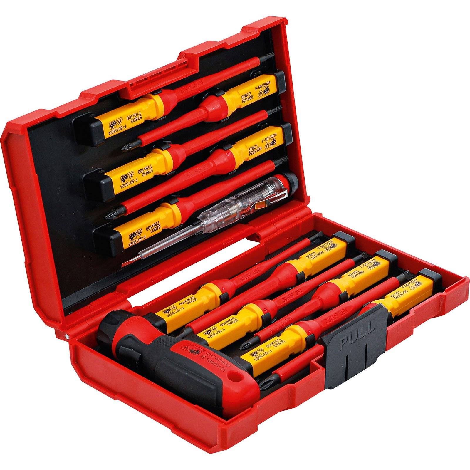 BGS VDE-Schraubendreher-Satz mit Wechselklingen 13tlg. - 35814-3