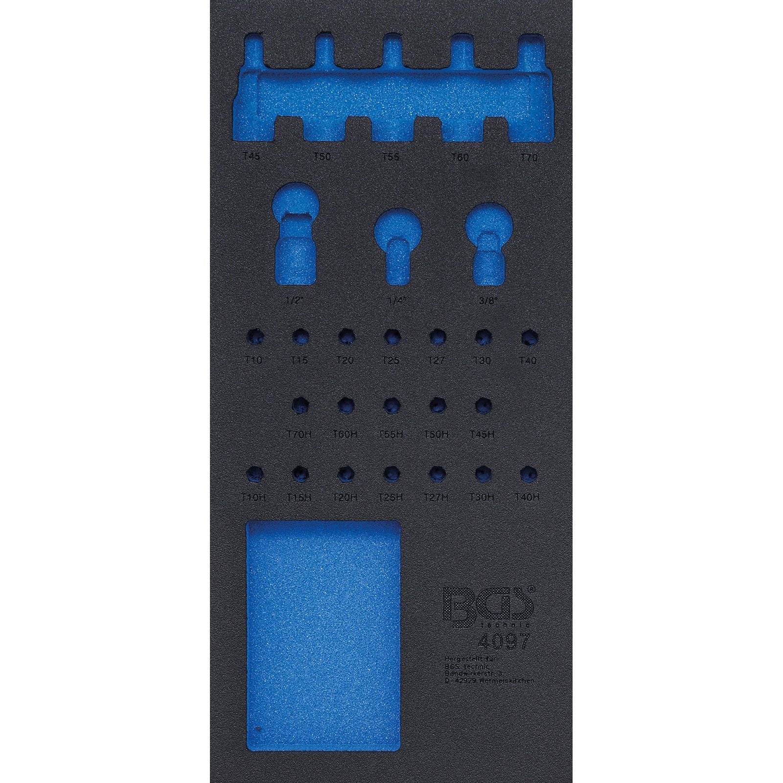 BGS 4097-1 Werkstattwageneinlage 1/3, leer, für Ar t. 4097-1