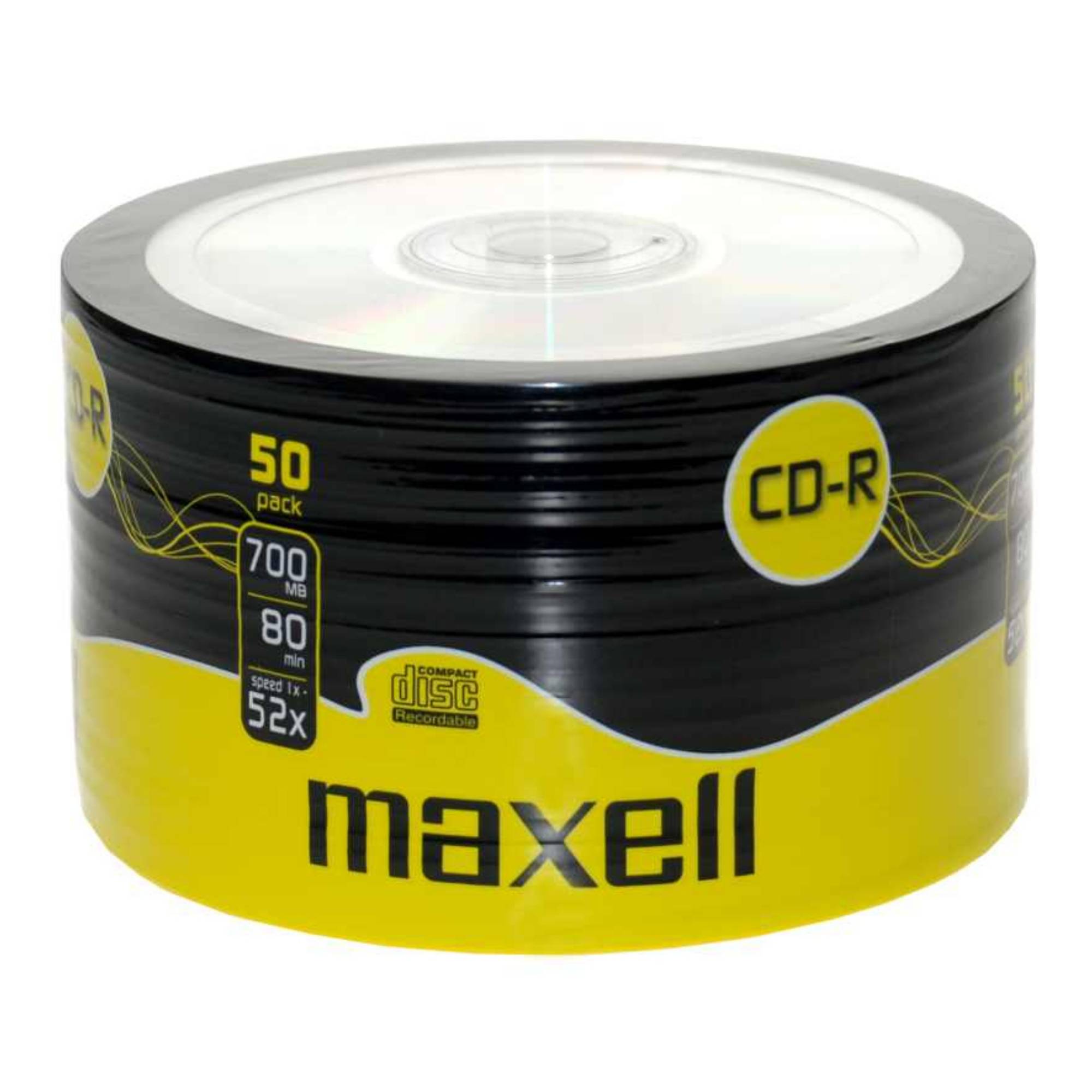 Maxell 50 x CD-R - 700 MB (80 Min) 52x - Spindel-1