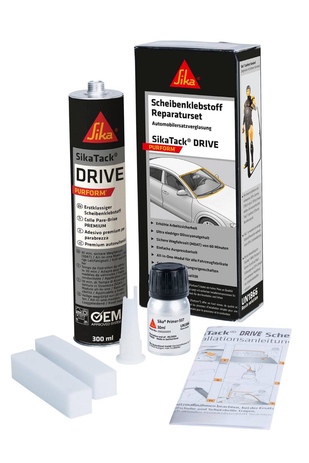 Sika Reparaturset SikaTack Drive Purform 300ml Autoglas-0