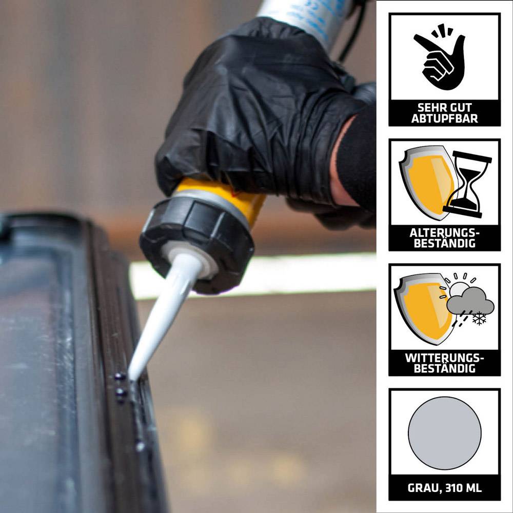 SIKA Lastomer 514G grau 310ml dauerelastisch abtupfbar-2