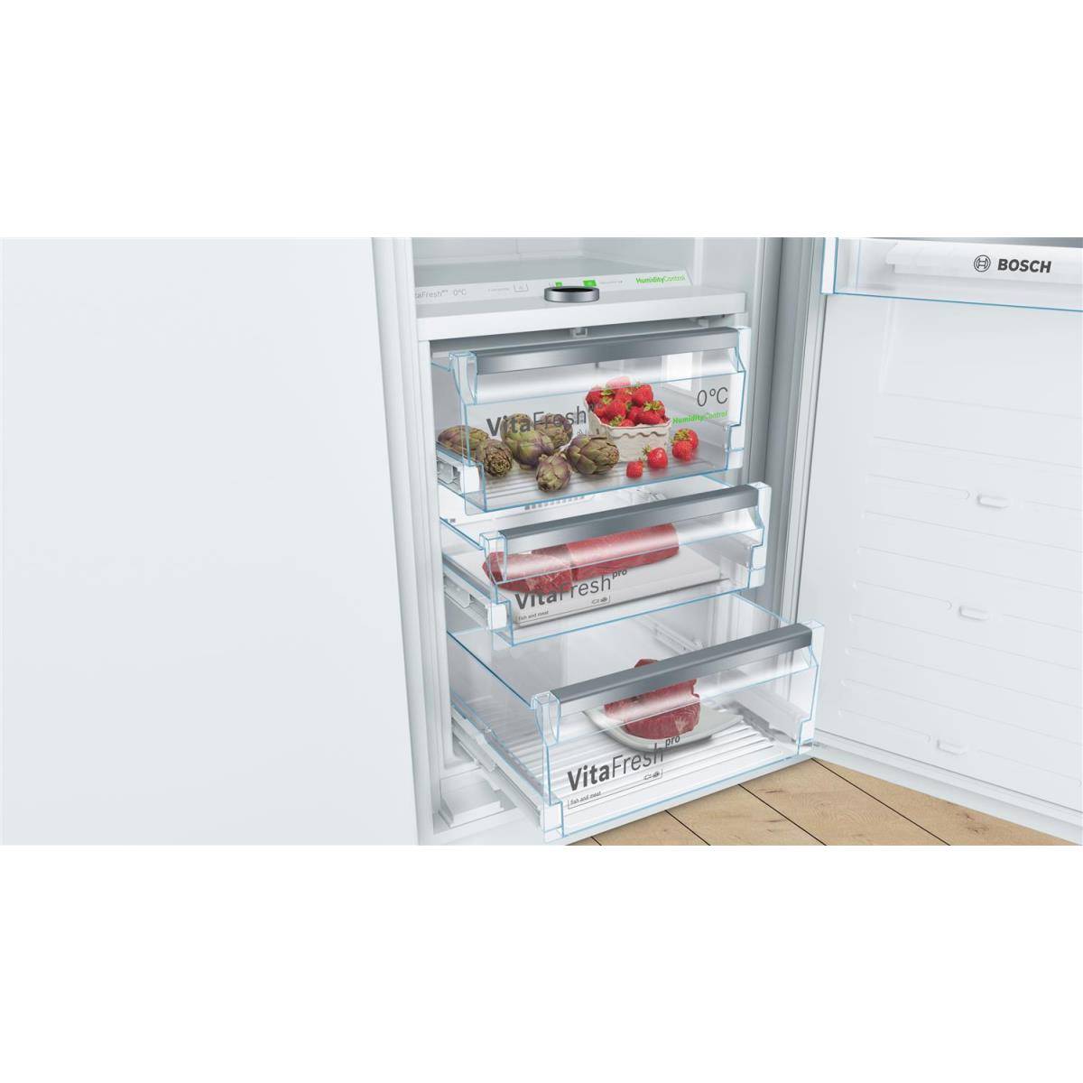 Bosch Einbaukühlschrank KIF81PFE0 | 289 L Vollraum | VitaFresh Pro | 177,5 cm Nische | EEK E | LED | TouchControl | weiß-4