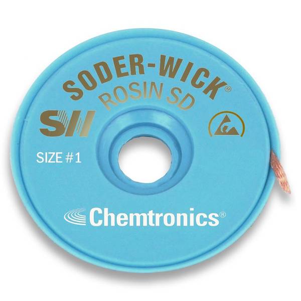 ESD-Entlötlitze Soder-Wick®, 0,8 mm, weiß, 1,5 m, 10 Stück