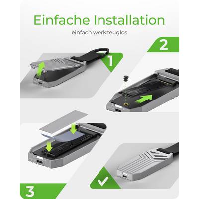 IB-1919M-C42, Type-C® USB4® Gen 3x2 (40 Gbit/s) zu PCIe NVMe M.2 2280 High-Performance SSD Enclosure-2