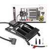 HEYNER® Luftpumpe mit Doppelzylinder, digitales Manometer, Ventile & Tasche tragbare Fußluftpumpe mit 10bar/140psi,