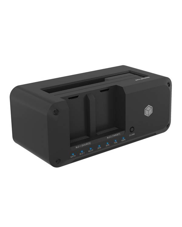IB-2924MSCL-C31, Docking & CloneStation, klont 1x 2,5"/3,5" zu 1x M.2 NVMe & M.2 NVMe zu M.2 NVMe, erk. 3x Lw. Ü. USB-C®