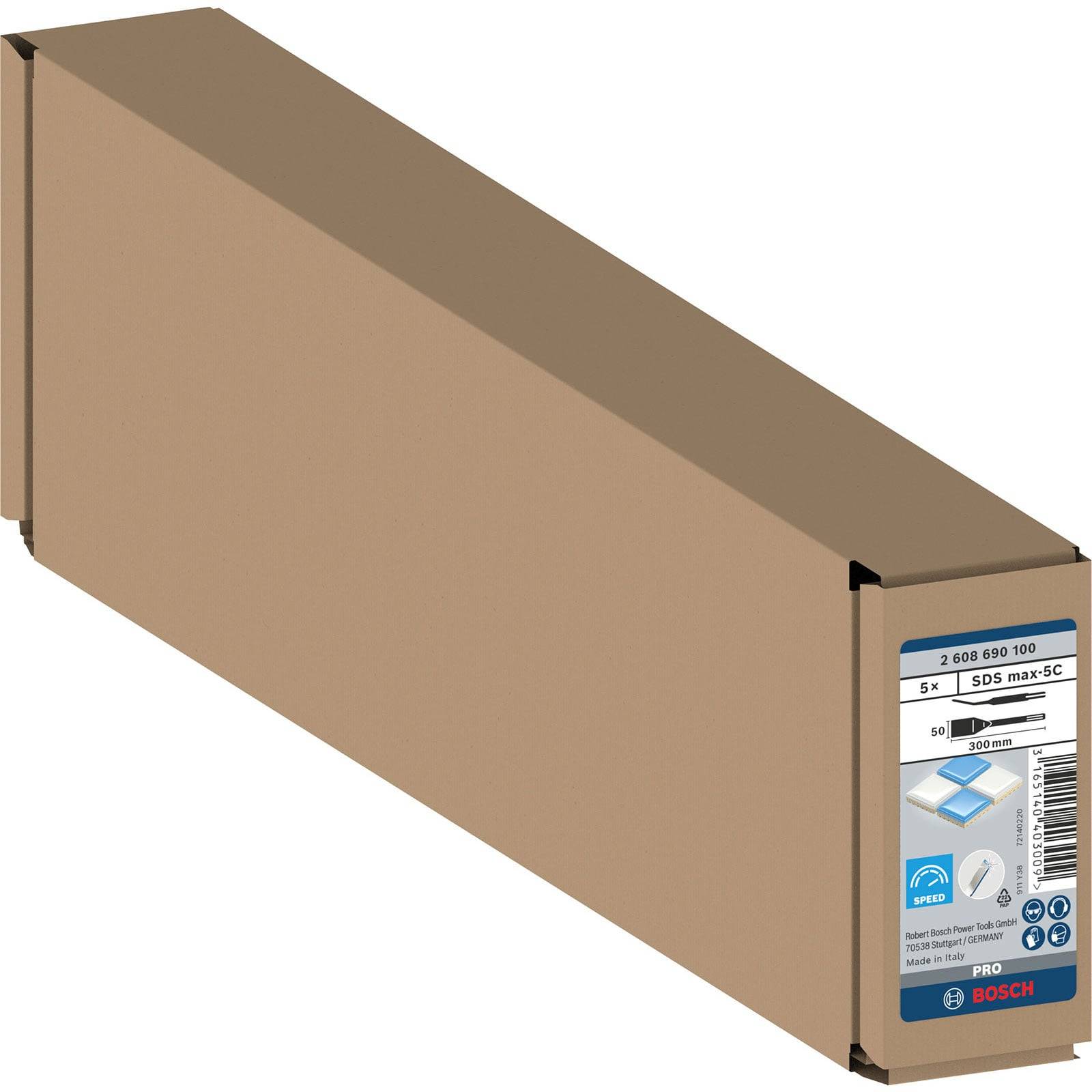 PRO SDS max-5C Fliesenmeißel-Set, 50 x 300 mm, 5-tlg.-4