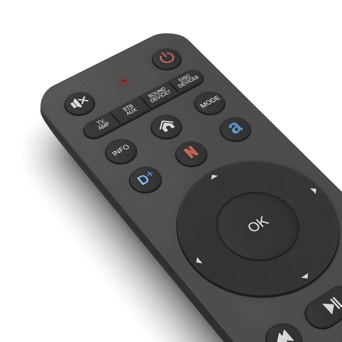 hama 00221055 Universal-Fernbedienung TV, Infrarot, für 8 Geräte, lernfähig, App-Tasten-3