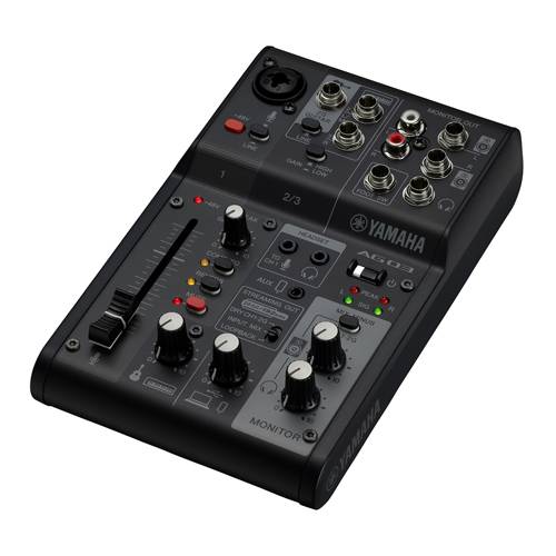 YAMAHA CAG03MK2B - 3-Kanal-Live-Streaming Mischpult mit USB-Audio-Interface (Abtastfrequenz 192 kHz | inkl. USB-Kabel)-0