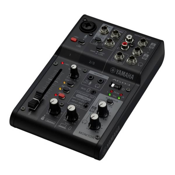 YAMAHA CAG03MK2B - 3-Kanal-Live-Streaming Mischpult mit USB-Audio-Interface (Abtastfrequenz 192 kHz | inkl. USB-Kabel)