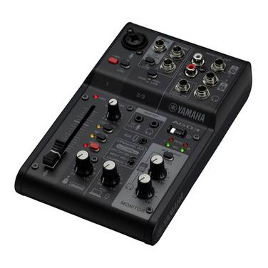 YAMAHA CAG03MK2B - 3-Kanal-Live-Streaming Mischpult mit USB-Audio-Interface (Abtastfrequenz 192 kHz | inkl. USB-Kabel)