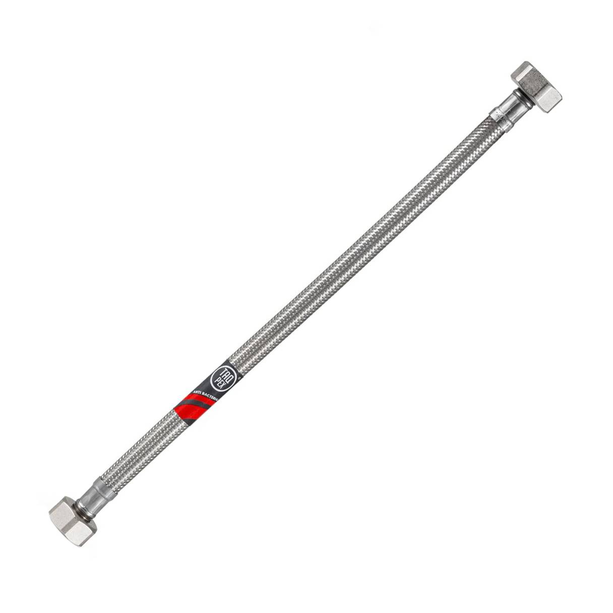 Edelstahl Trinkwasser Panzerschlauch IG/IG 1/2 x 3/8 Zoll DN8 600mm DVGW Flexschlauch-1