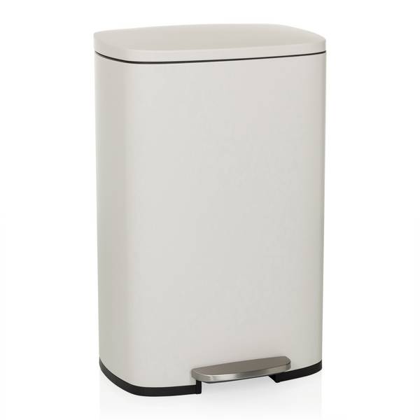 Abfallsammler Mülleimer CLEAN XV 50L Stahl beige hjh OFFICE