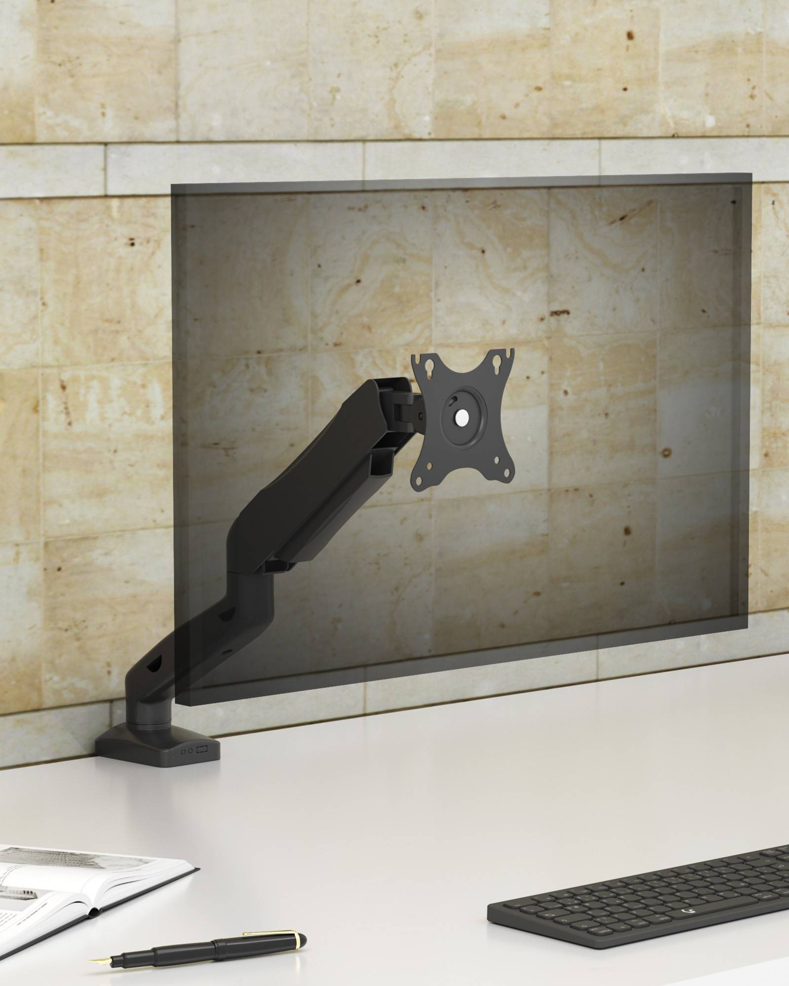 IB-MS203-T, Monitorständer mit Tischhalterung für einen Monitor bis zu 32" (81 cm)-2