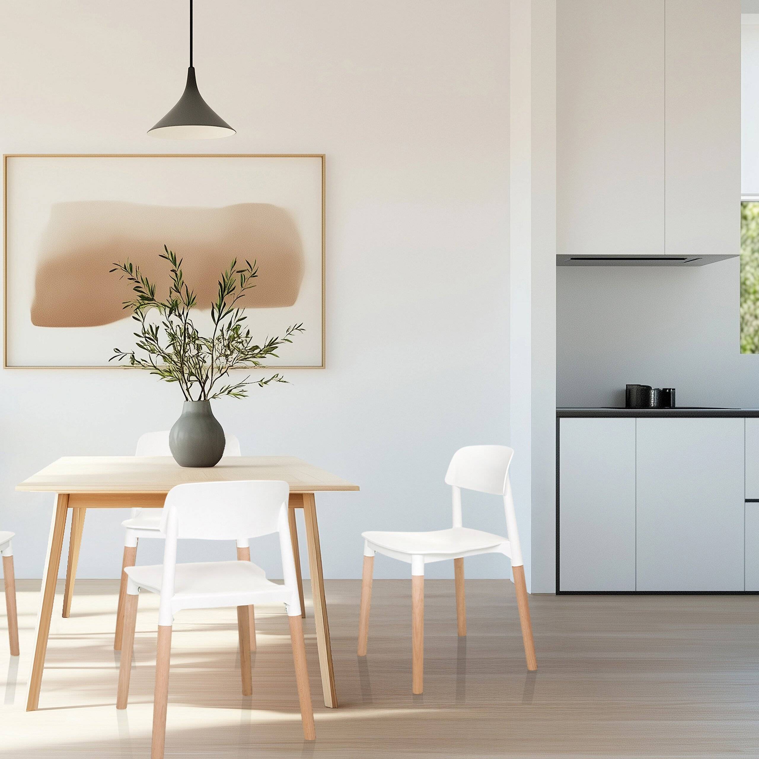 Esszimmerstuhl Besucherstuhl SCANDI E weiß hjh LIVING-2