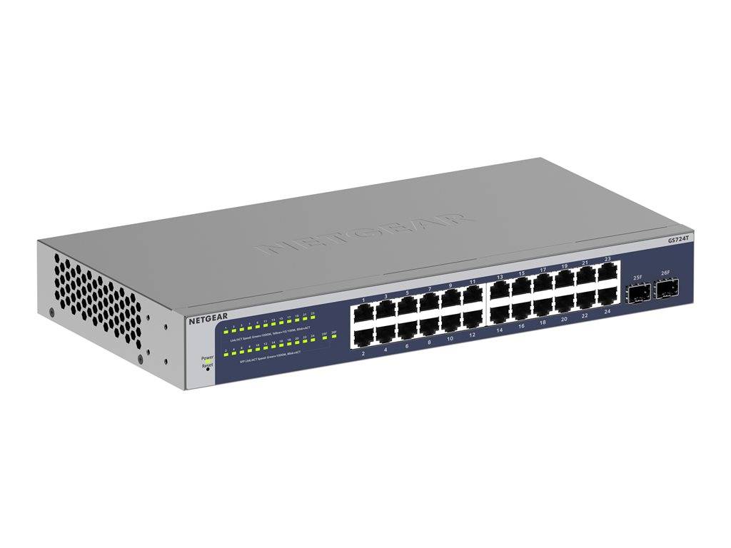 NETGEAR GS724T-600EUS Switch - 24 Anschlüsse - L3 Lite - Smart Netzwerkgerät-2